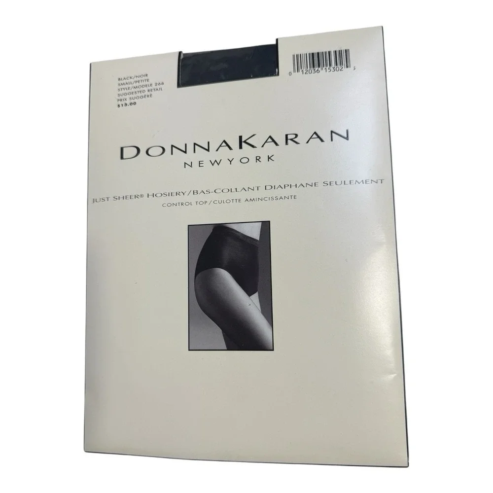 Vintage DKNY Stockings 1990s Ivory Black Size Small Office Siren Vixen Fit Lot 3